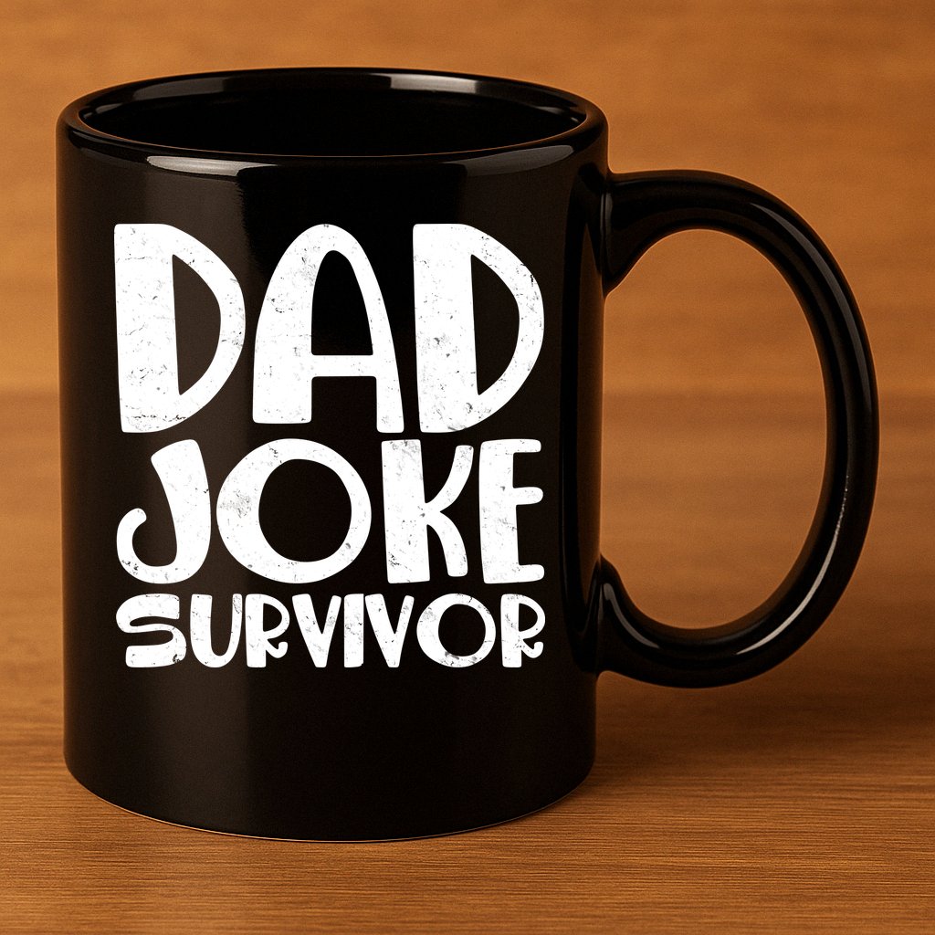 Dad Joke Survivor 11oz C Handle Ceramic Mug