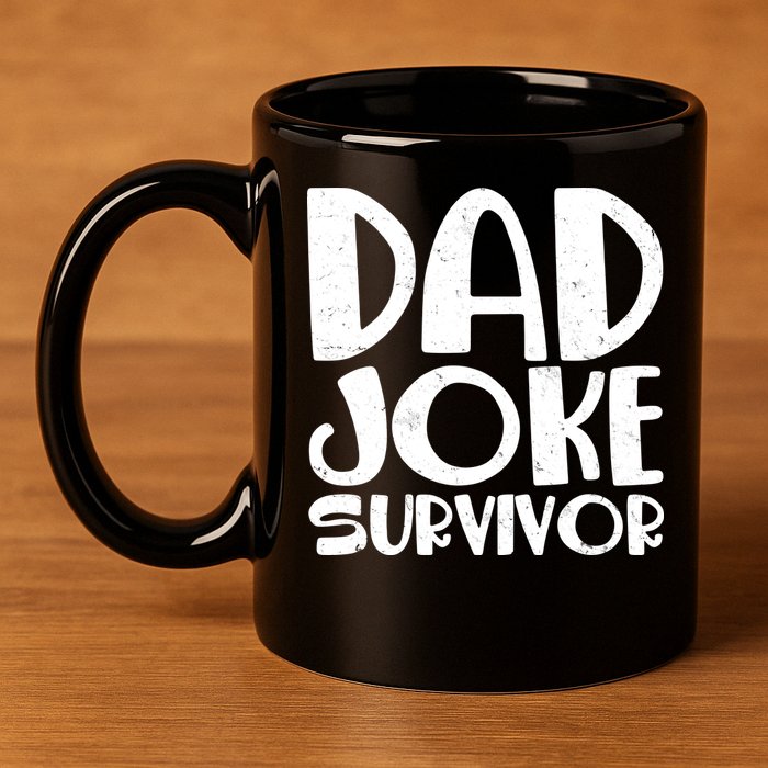 Dad Joke Survivor 11oz C Handle Ceramic Mug