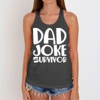 Dad Joke Survivor Women's Knotted Racerback Tank