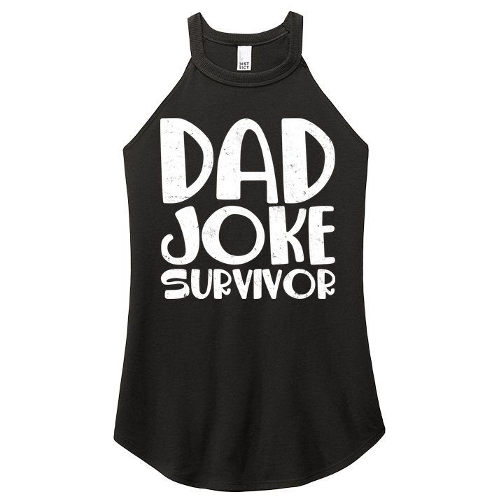 Dad Joke Survivor Women's Perfect Tri Rocker Tank