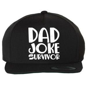 Dad Joke Survivor Wool Snapback Cap