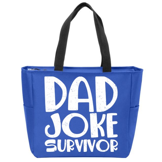 Dad Joke Survivor Zip Tote Bag