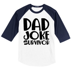 Dad Joke Survivor Baseball Sleeve Shirt