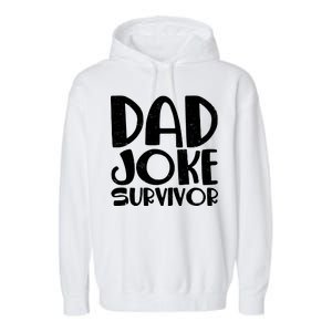 Dad Joke Survivor Garment-Dyed Fleece Hoodie