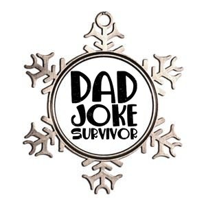 Dad Joke Survivor Metallic Star Ornament