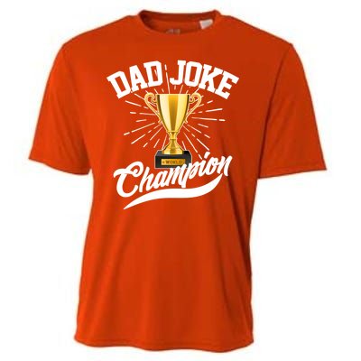 Dad Joke World Champion Cooling Performance Crew T-Shirt