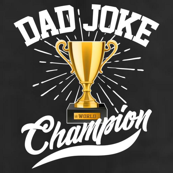 Dad Joke World Champion Crop Fleece Hoodie