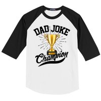 Dad Joke World Champion Baseball Sleeve Shirt