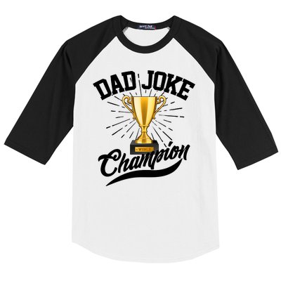 Dad Joke World Champion Baseball Sleeve Shirt