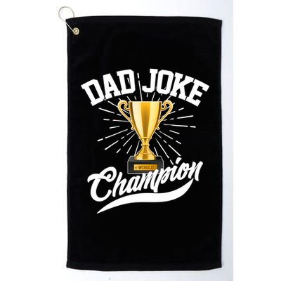 Dad Joke World Champion Platinum Collection Golf Towel