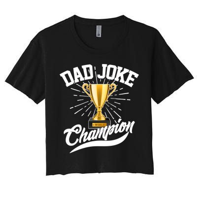Dad Joke World Champion Crop Top