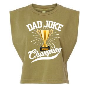 Dad Joke World Champion Garment-Dyed Women's Muscle Tee