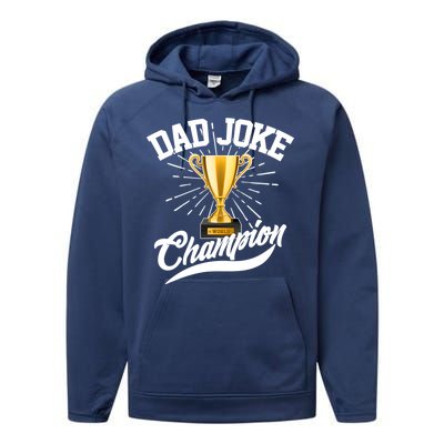 Dad Joke World Champion Performance Fleece Hoodie