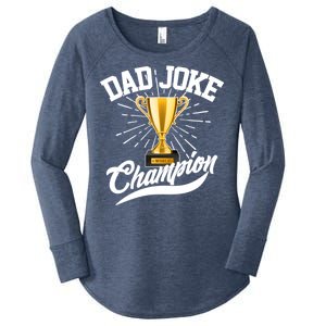 Dad Joke World Champion Women's Perfect Tri Tunic Long Sleeve Shirt