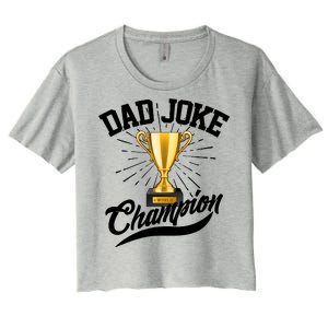 Dad Joke World Champion Women's Crop Top Tee