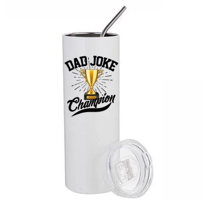 Dad Joke World Champion Stainless Steel Tumbler