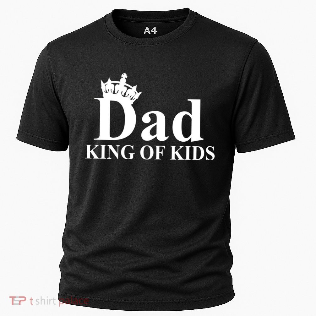 Dad King of Kids Cooling Performance Crew T-Shirt