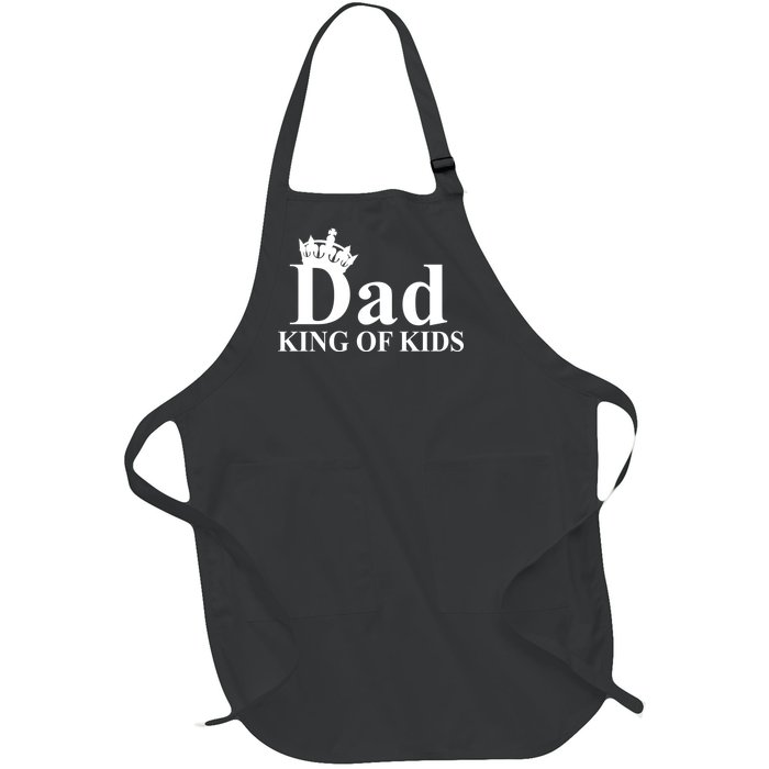 Dad King of Kids Full-Length Apron With Pockets