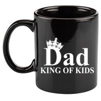Dad King of Kids 11oz C Handle Ceramic Mug