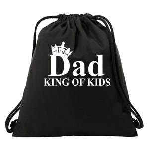 Dad King of Kids Drawstring Bag