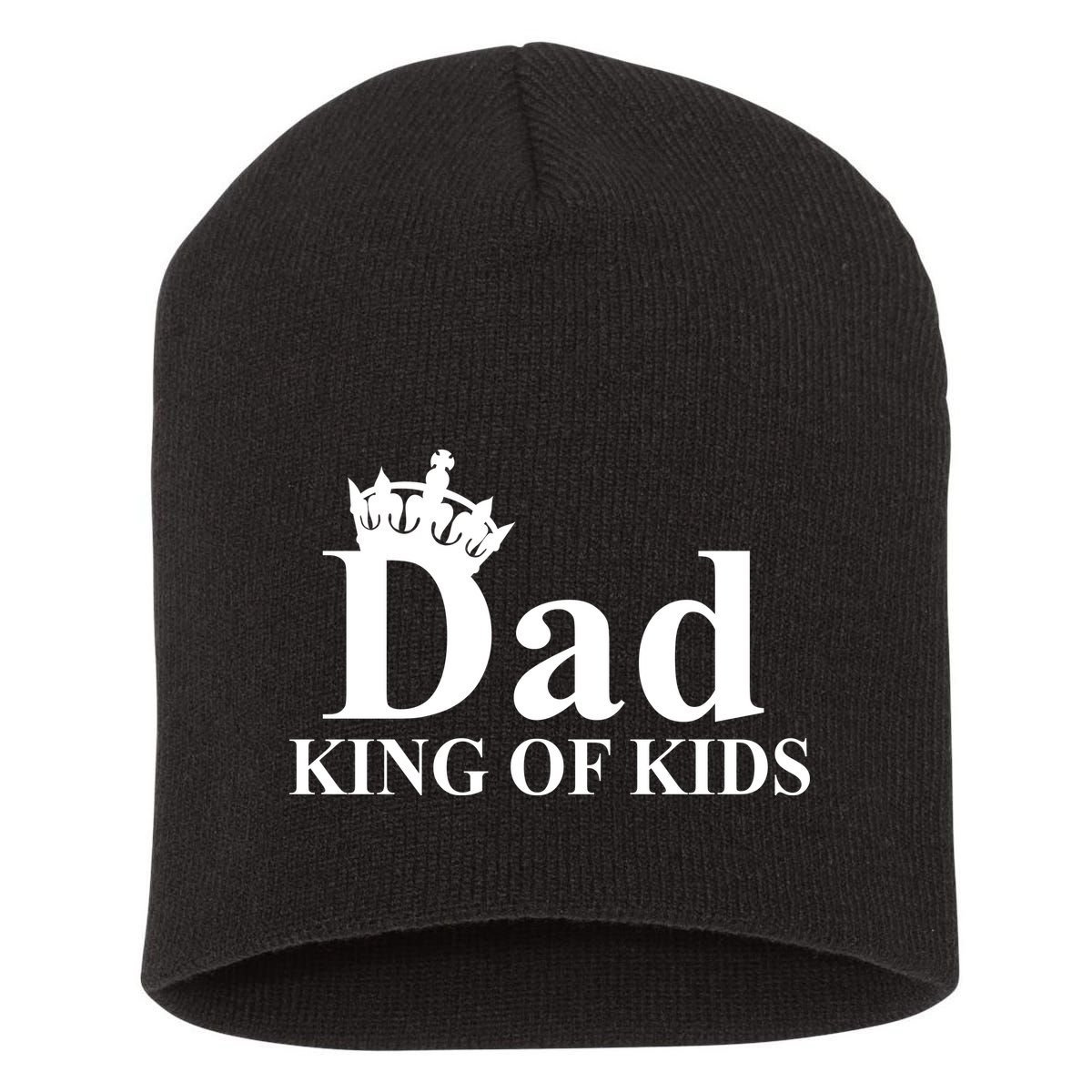 Dad King of Kids Short Acrylic Beanie