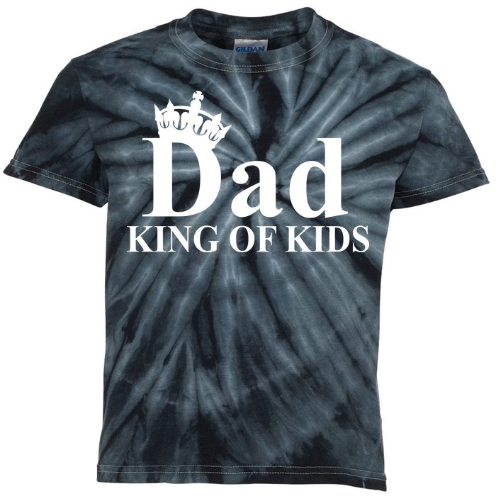 Dad King of Kids Kids Tie-Dye T-Shirt