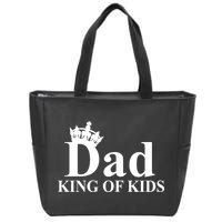 Dad King of Kids Zip Tote Bag