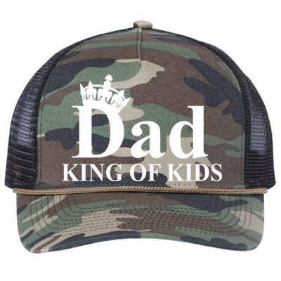 Dad King of Kids Retro Rope Trucker Hat Cap