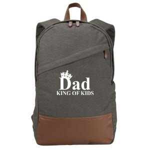 Dad King of Kids Cotton Canvas Backpack