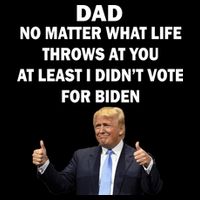 Dad Least I Didn't Vote Biden Funny Pro Republican Youth Performance Sprint T-Shirt