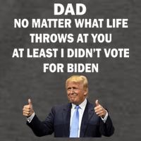 Dad Least I Didn't Vote Biden Funny Pro Republican Vector Backpack