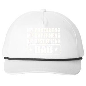 Dad My Protector My Superhero My Best Friend Snapback Five-Panel Rope Hat