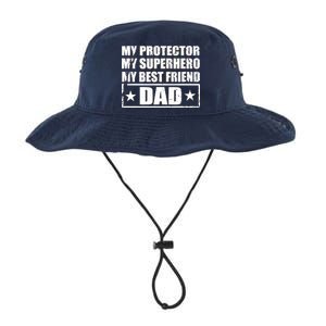 Dad My Protector My Superhero My Best Friend Legacy Cool Fit Booney Bucket Hat