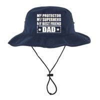 Dad My Protector My Superhero My Best Friend Legacy Cool Fit Booney Bucket Hat