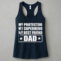 Dad My Protector My Superhero My Best Friend Womens Tank Top