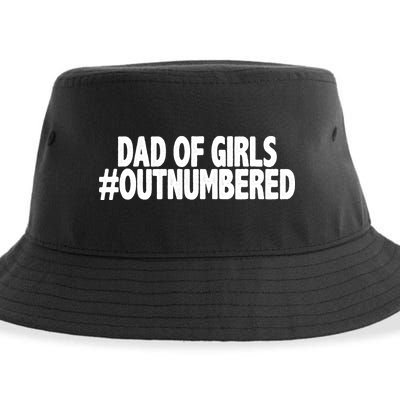 Dad Of Girls Outnumbered Sustainable Bucket Hat