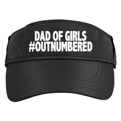 Dad Of Girls Outnumbered Adult Drive Performance Visor