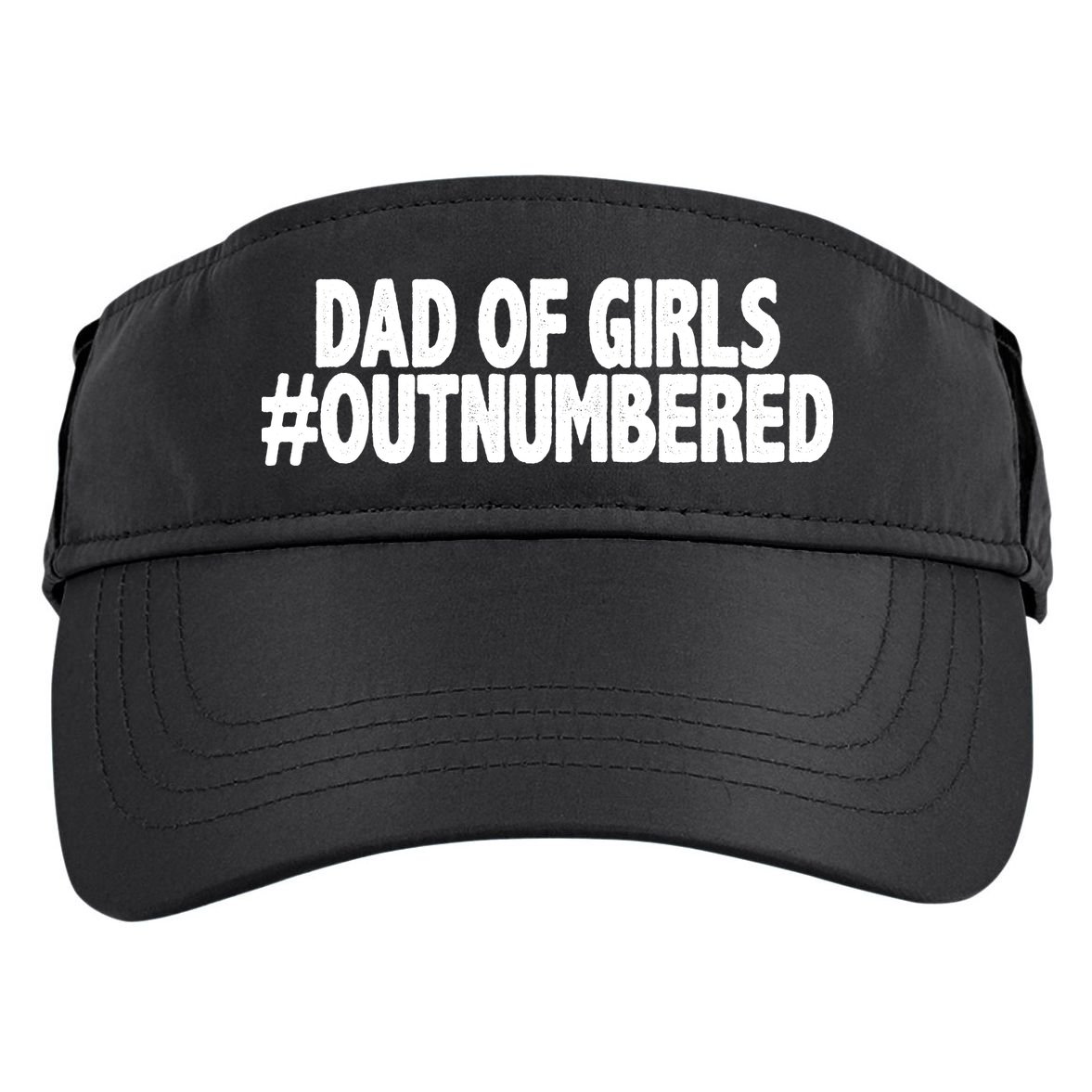 Dad Of Girls Outnumbered Adult Drive Performance Visor