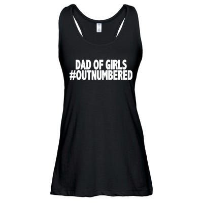 Dad Of Girls Outnumbered Ladies Essential Flowy Tank