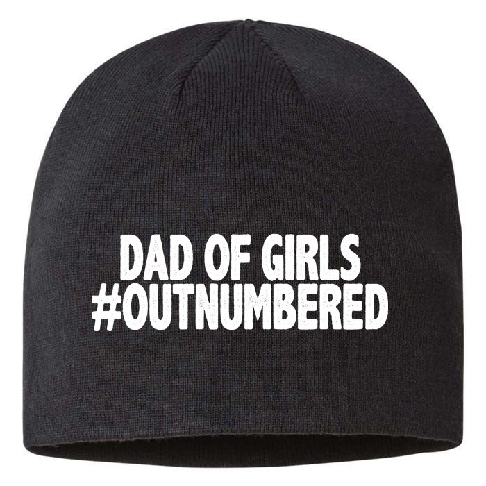 Dad Of Girls Outnumbered Sustainable Beanie