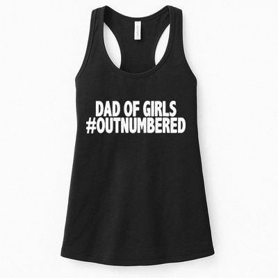 Dad Of Girls Outnumbered Womens Tank Top
