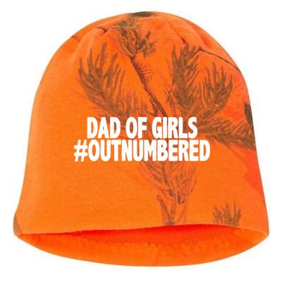 Dad Of Girls Outnumbered Kati - Camo Knit Beanie