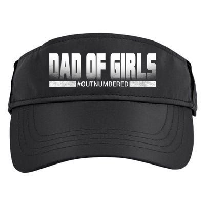 Dad Of Girls Outnumbered Funny Fathers Day Adult Drive Performance Visor