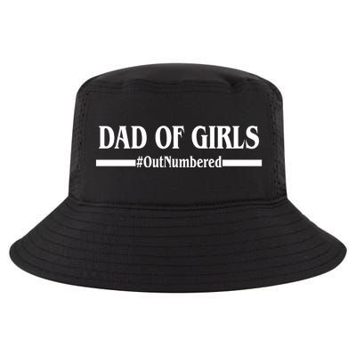 Dad of Girls Outnumbered Funny Girl Dad Cool Comfort Performance Bucket Hat