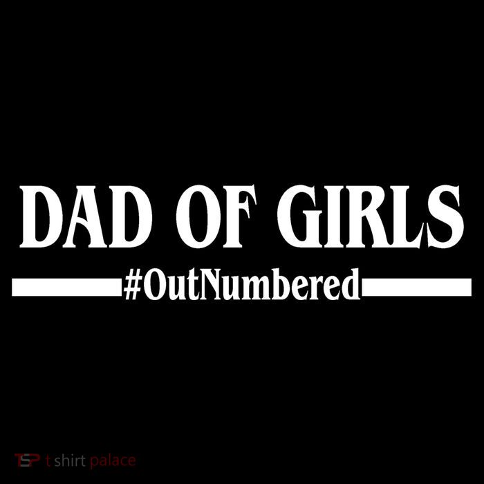 Dad of Girls Outnumbered Funny Girl Dad 16 in Basic Backpack