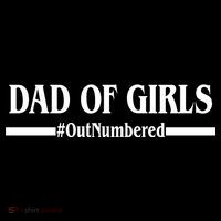 Dad of Girls Outnumbered Funny Girl Dad Cooling Performance Long Sleeve Crew