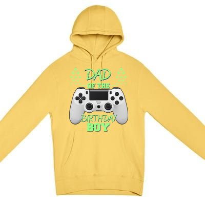 Dad Of The Birthday Boy Premium Pullover Hoodie