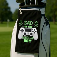 Dad Of The Birthday Boy Golf Towel