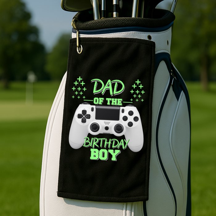 Dad Of The Birthday Boy Golf Towel