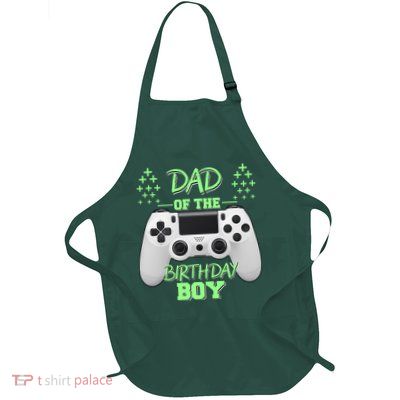 Dad Of The Birthday Boy Full-Length Apron With Pockets